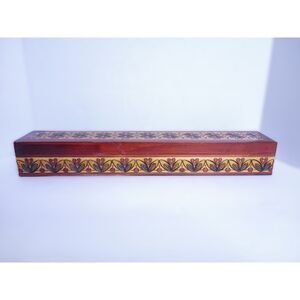 Vintage Hand Carved Polish Made Tatra Mountains Wooden Keepsake or Incense Box